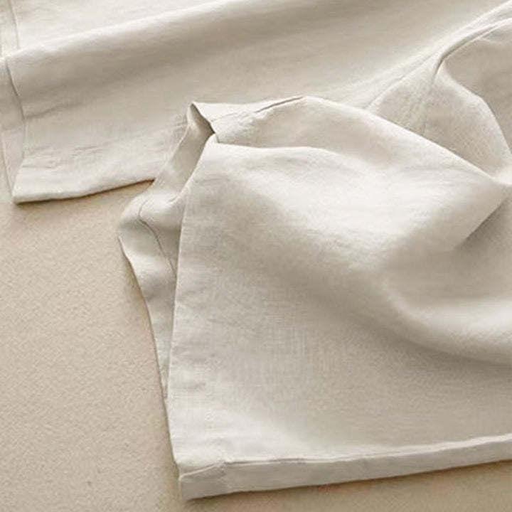 Buddha Stones Casual Solid Color One Button Women's Capri Wide Leg Pants With Pockets - image 13