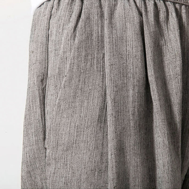 Buddha Stones Simple Drawstring Design Men's Pants With Pockets - image 9