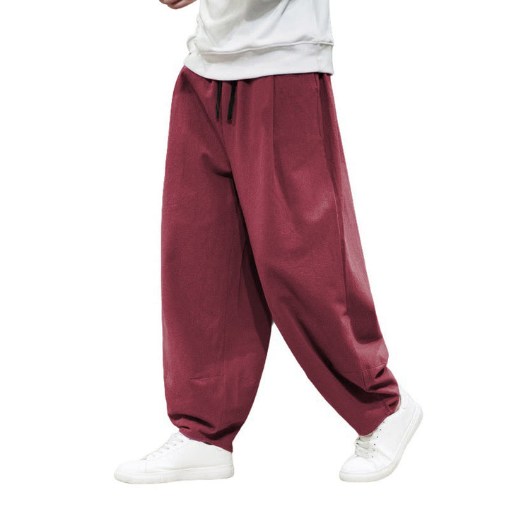 Buddha Stones Plain Casual Bloomer Men's Pants With Pockets - image 9