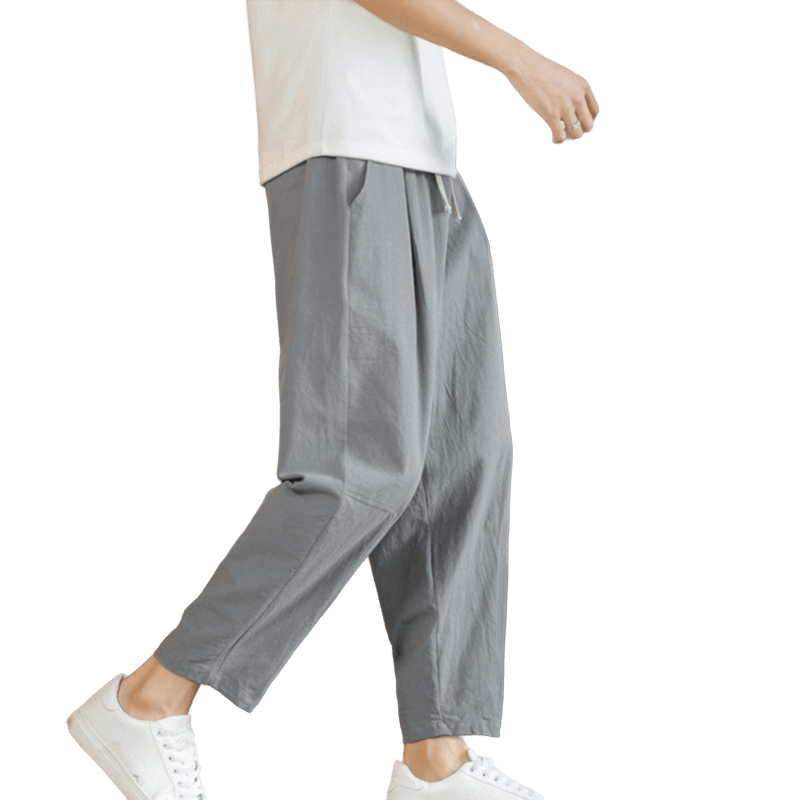 Buddha Stones Summer Men's Cotton Pants With Pockets - image 25