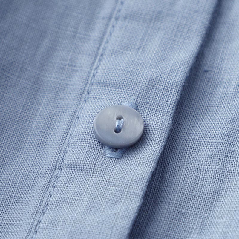 Buddha Stones Solid Color Button Three Quarter Sleeve Shirt - image 23