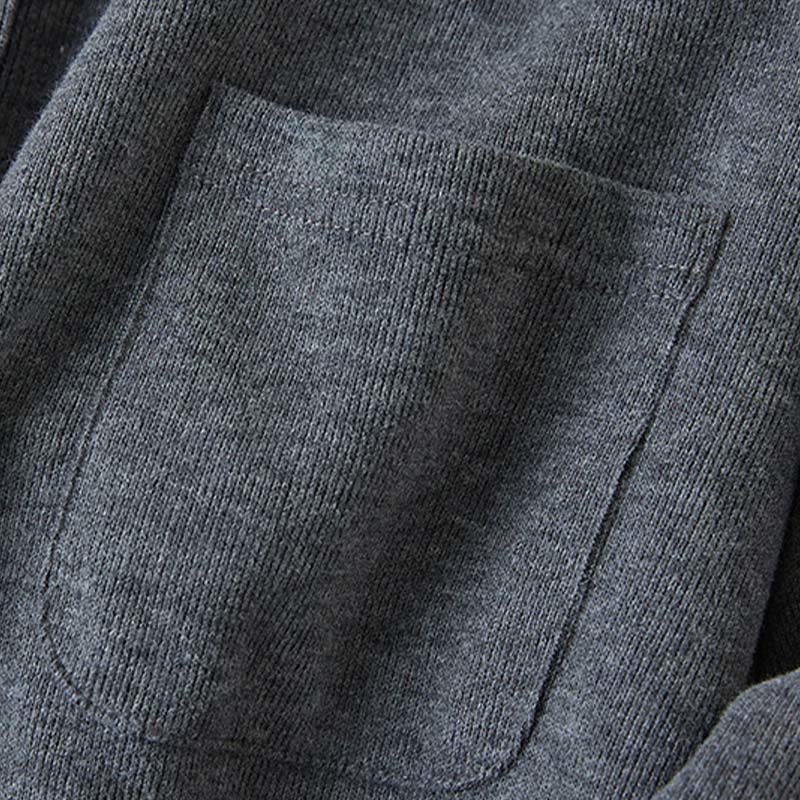 Buddha Stones Plain Buttons Women's Cotton Hooded Jacket With Pockets - image 4