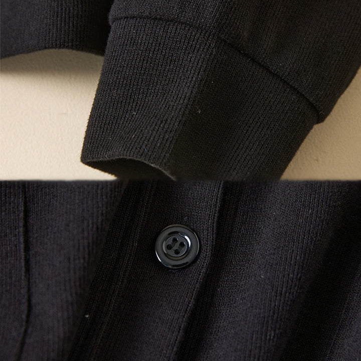 Buddha Stones Plain Buttons Women's Cotton Hooded Jacket With Pockets - image 31