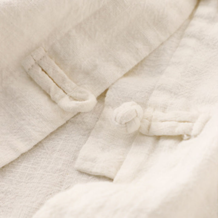 Buddha Stones Literary Artistic Chinese Knot Button Casual Cotton Linen Clothing - image 24