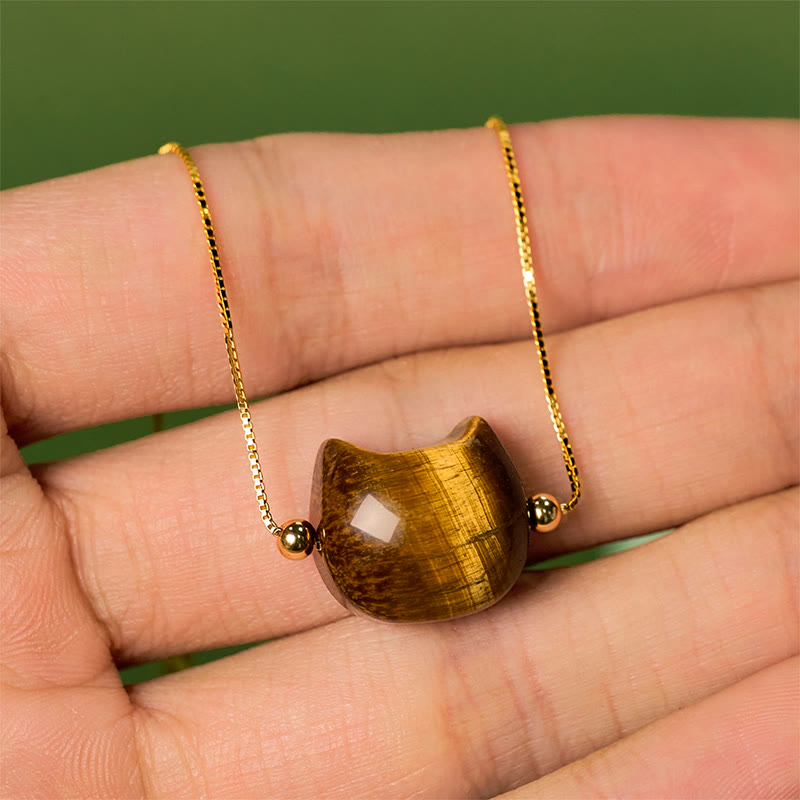 Buddha Stones 925 Sterling Silver Cat Tiger Eye Protection Bracelet - image 4