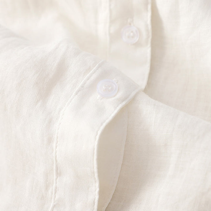 Buddha Stones Casual Plain Women's V-Neck Design Three Quarter Sleeve Cotton Viscose Shirt - image 23