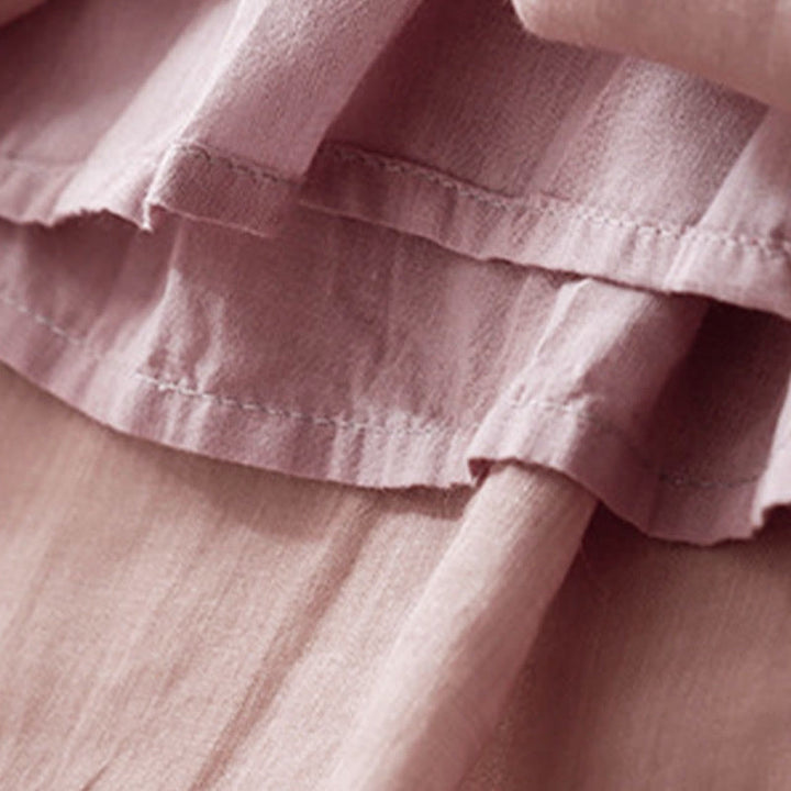 Buddha Stones Simple Design Drawstring Cotton Women's Wide Leg Pants With Pockets - image 11