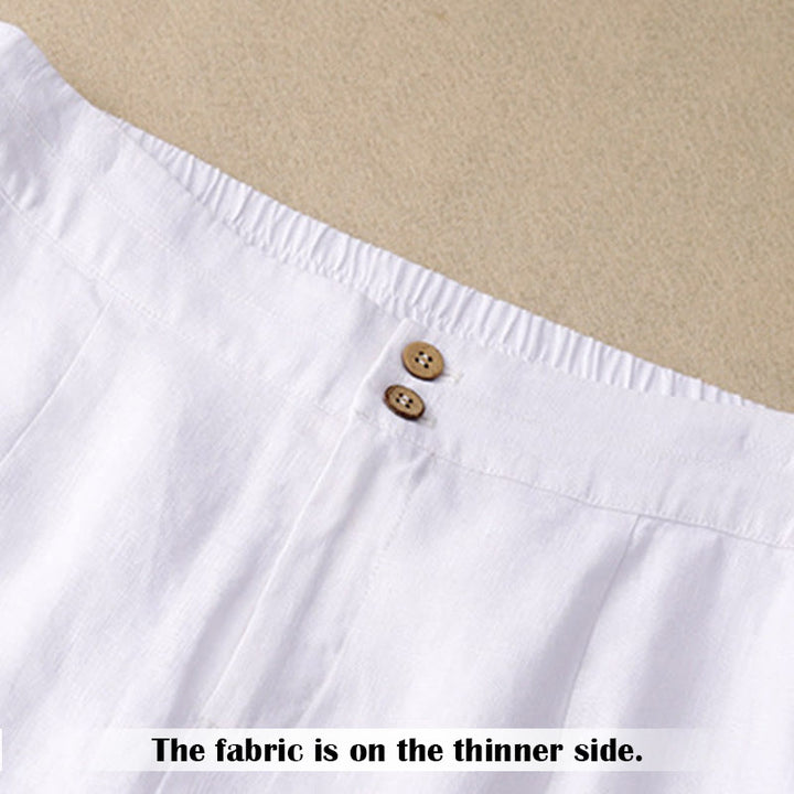 Buddha Stones Summer Casual Simple Zipper Design Women's Wide Leg Pants With Pockets - image 6