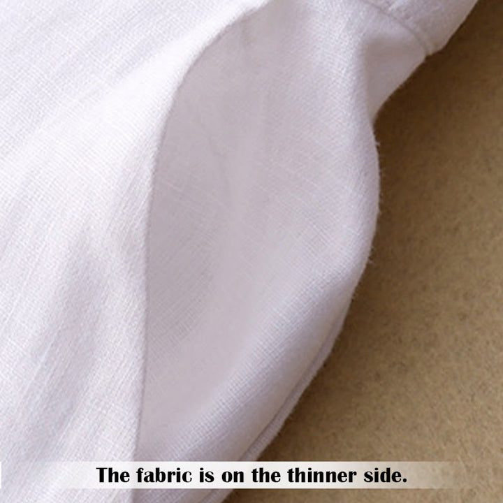 Buddha Stones Summer Casual Simple Design Linen Women's Wide Leg Pants With Zipper Pockets - image 8