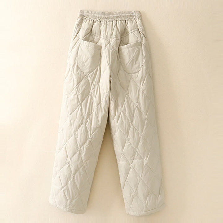 Buddha Stones Casual High Waist Drawstring Design Women's Wide Leg Cotton Pants With Pockets - image 8