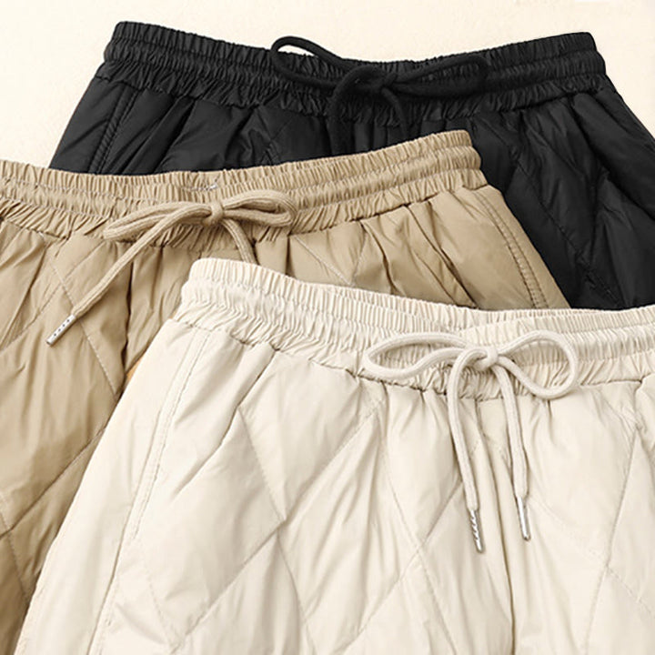 Buddha Stones Casual High Waist Drawstring Design Women's Wide Leg Cotton Pants With Pockets - image 16