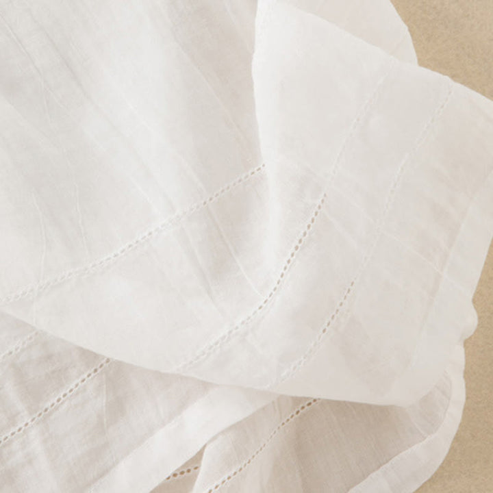 Buddha Stones Summer V-Neck Design Half Sleeve Cotton Midi Dress - image 36