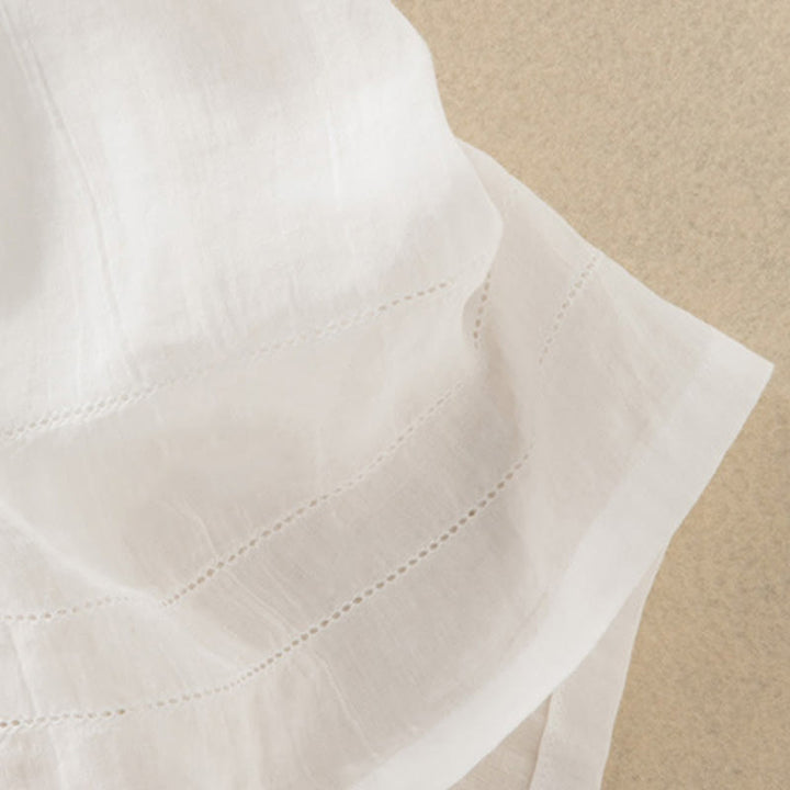 Buddha Stones Summer V-Neck Design Half Sleeve Cotton Midi Dress - image 32