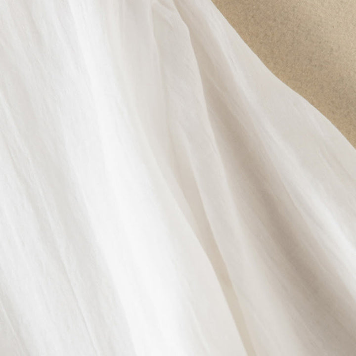 Buddha Stones Summer V-Neck Design Half Sleeve Cotton Midi Dress - image 33