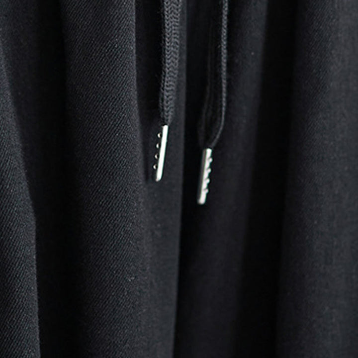 Buddha Stones Retro Leg Opening Slit Design Women's Wide Leg Pants With Pockets - image 15