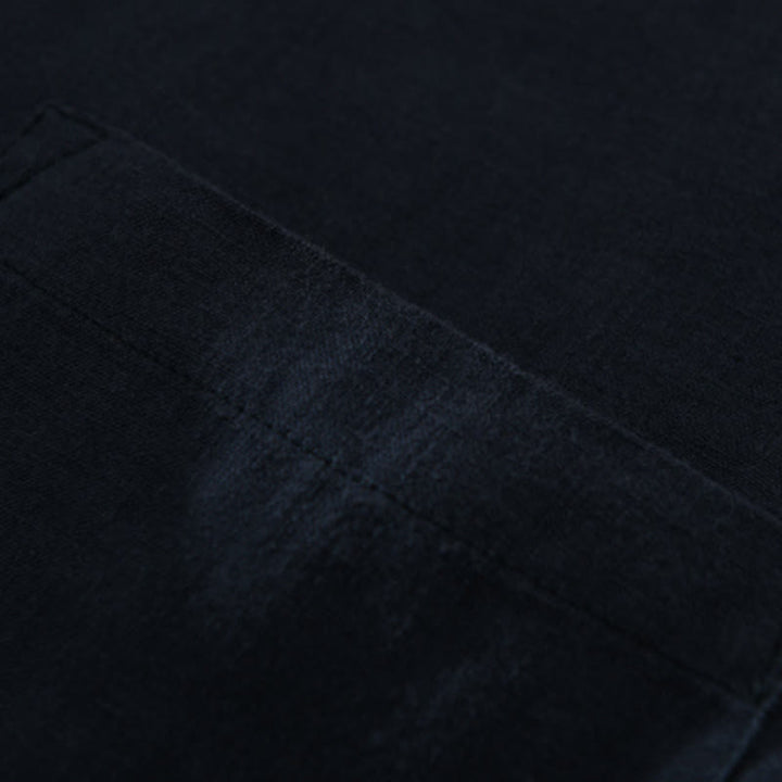 Buddha Stones Solid Color Loose Long Sleeve Half Button Shirt Linen Men Clothing - image 10