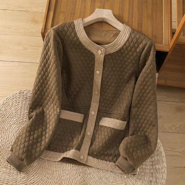 Buddha Stones Retro Plain Women's Cotton Long Sleeve Jacket With Pockets - Peru - US12，UK/AU16，EU44 (3XL) - image 29
