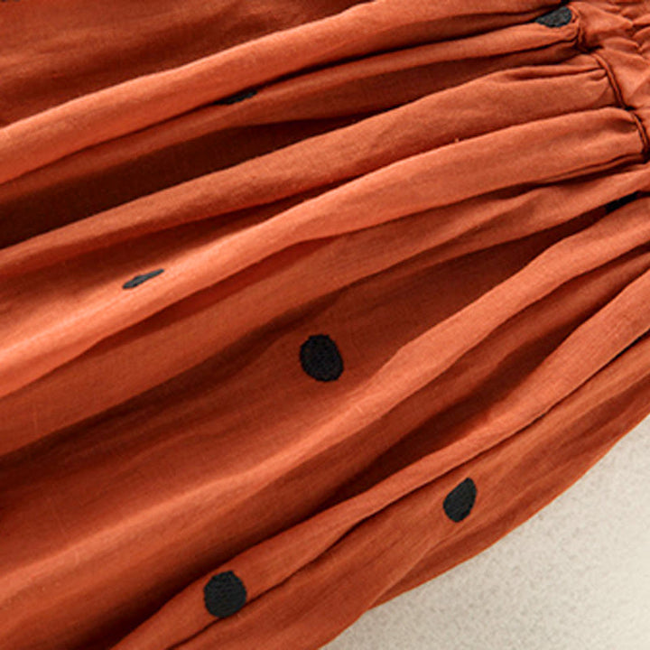 Buddha Stones Artistic Vintage Dot Pattern Women's Pleated Skirt - image 33