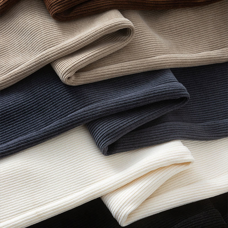 Buddha Stones Women's Fall Pure Color Wide Leg Cotton Pants With Pockets - image 22