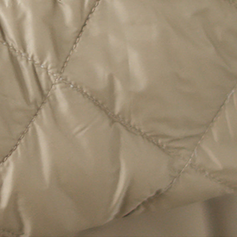 Buddha Stones Women's Fall Long Sleeve Diamond Quilted Design Cotton Thermal Jacket With Pockets - image 9