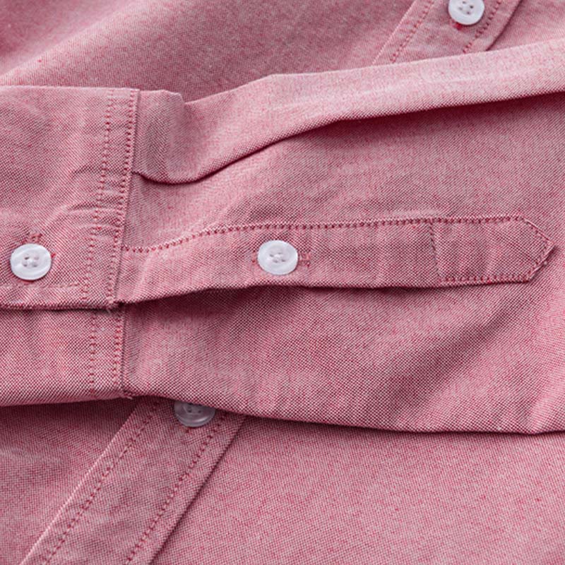 Buddha Stones Solid Color Long Sleeve Buttons Down Design Men Cotton Shirt Clothing - image 23