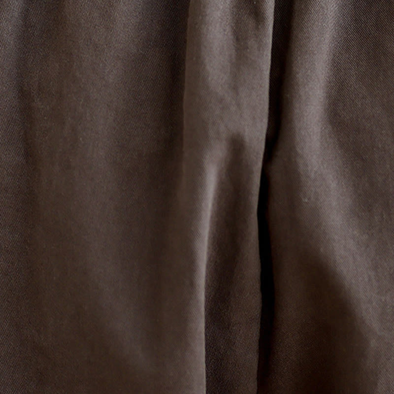 Buddha Stones Casual 7-8 Length Buttons Women's Cotton Polyester Harem Pants With Pockets - image 6