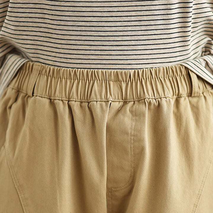 Buddha Stones Casual Elastic Waist Women's Polyester Harem Pants With Pockets - image 8