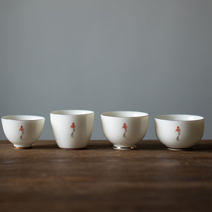 Buddha Stones Koi Fish Teacup Kung Fu Tea Cup - image 14