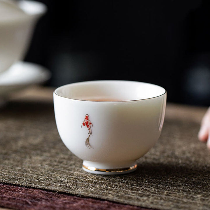 Buddha Stones Koi Fish Teacup Kung Fu Tea Cup - image 4