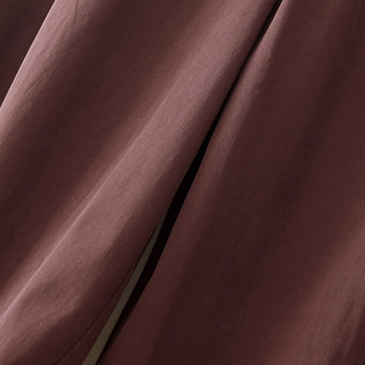 Buddha Stones Plain 7-8 Length Women's Harem Cotton Pants With Pockets - image 7