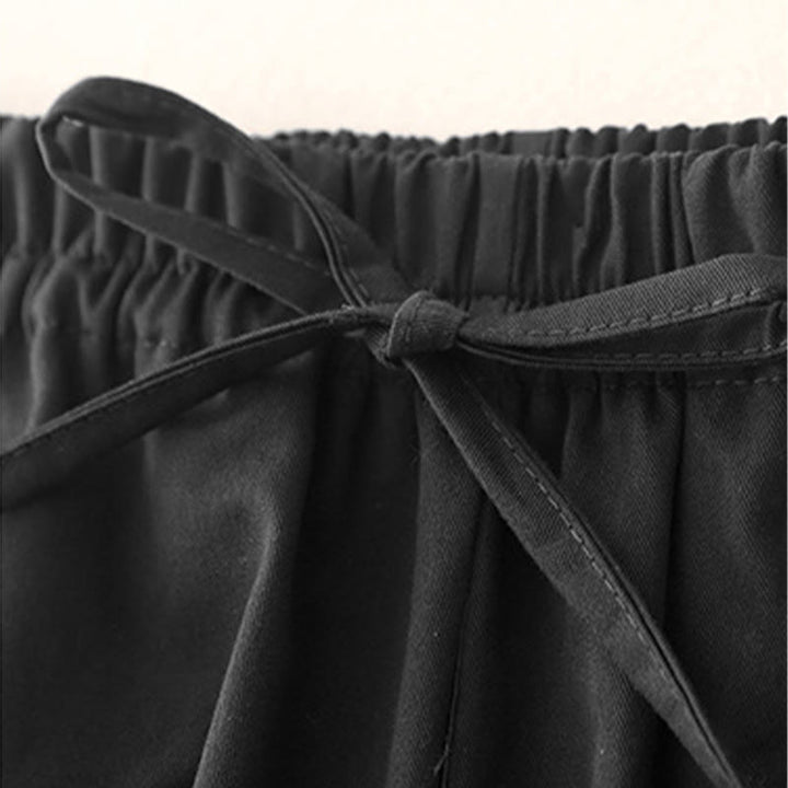 Buddha Stones Plain 7-8 Length Women's Harem Cotton Pants With Pockets - image 14