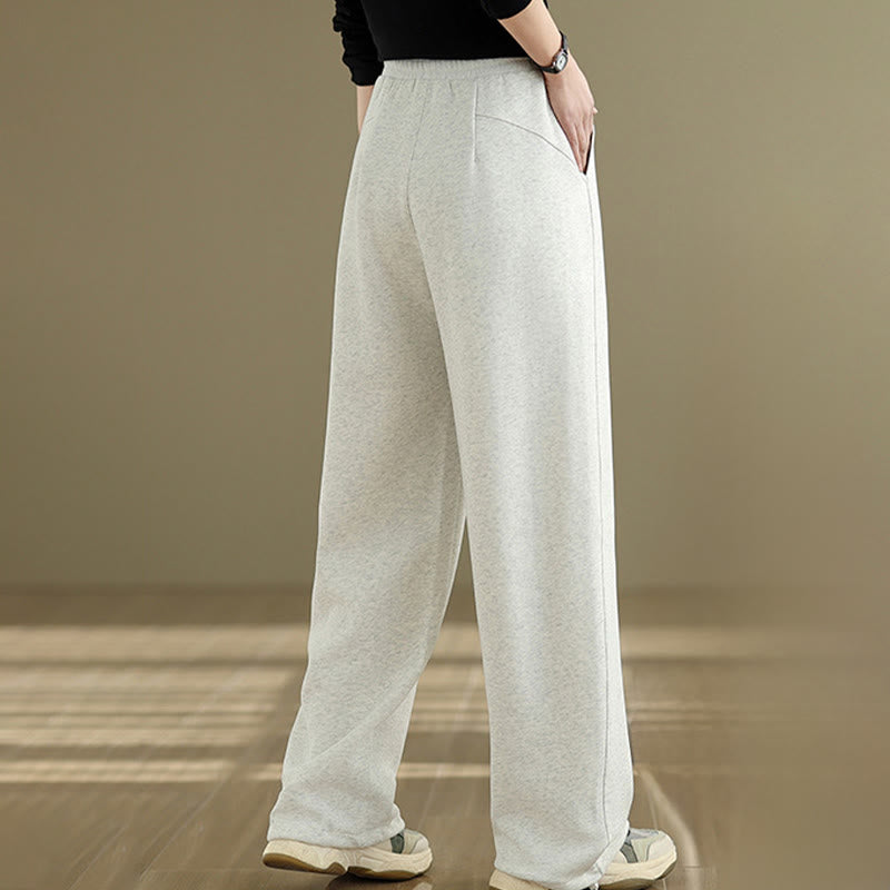 Buddha Stones Casual Rope Women's Cotton Straight-leg Pants With Pockets - image 16