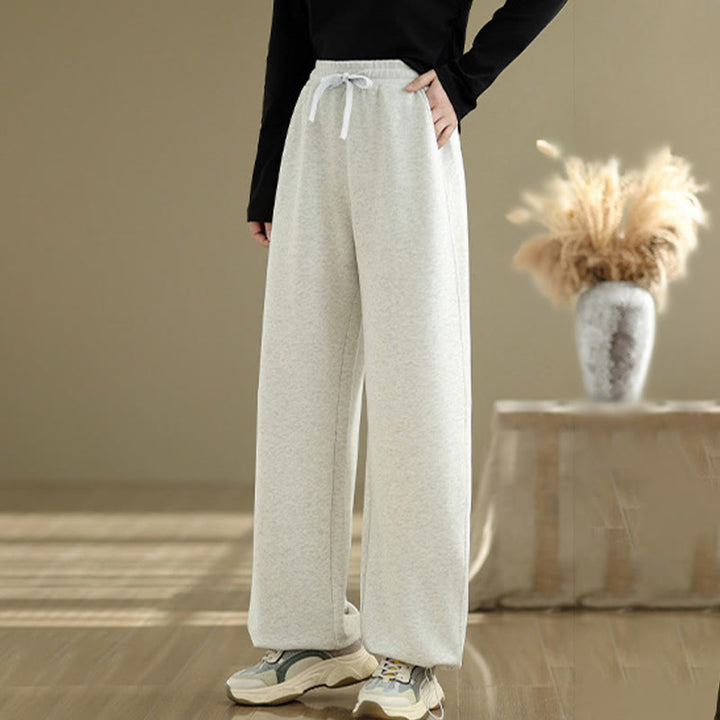 Buddha Stones Casual Rope Women's Cotton Straight-leg Pants With Pockets - image 14