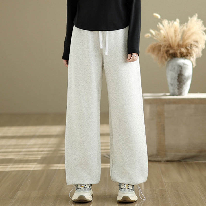 Buddha Stones Casual Rope Women's Cotton Straight-leg Pants With Pockets - image 15