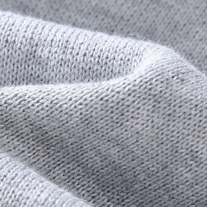 Buddha Stones Plain Zipper Ribbed Bottom Hem Design Men's Long Sleeve Cotton Jacket - image 5