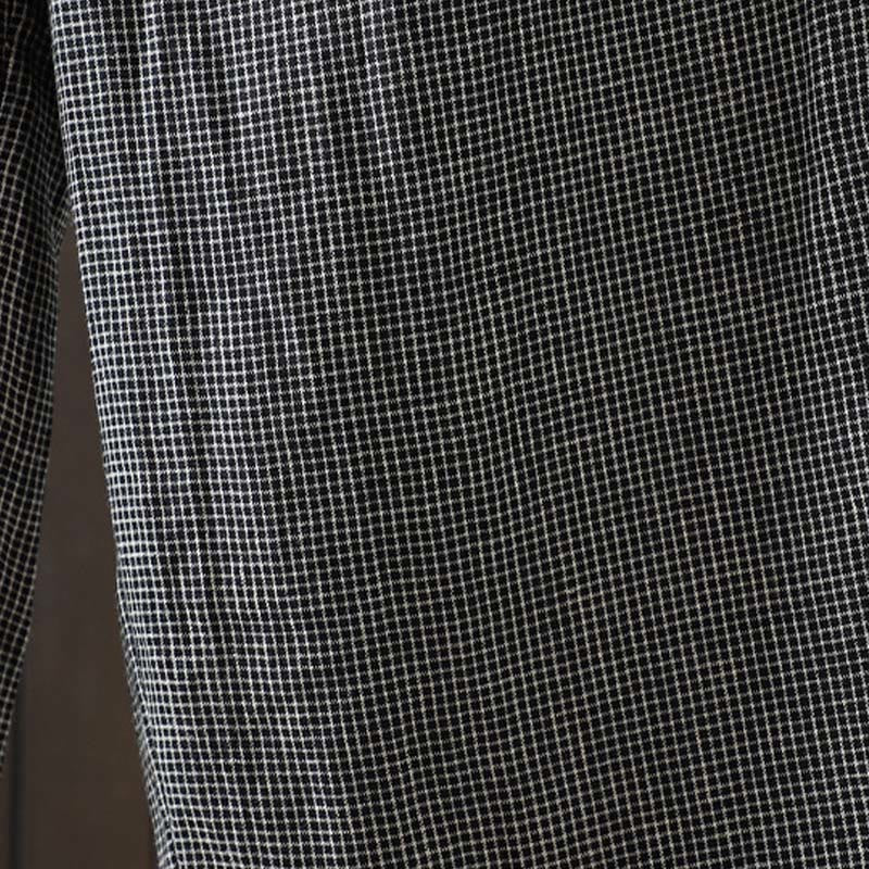 Buddha Stones Casual Splicing Color Rope Women's Cotton Straight-leg Pants With Pockets - image 15