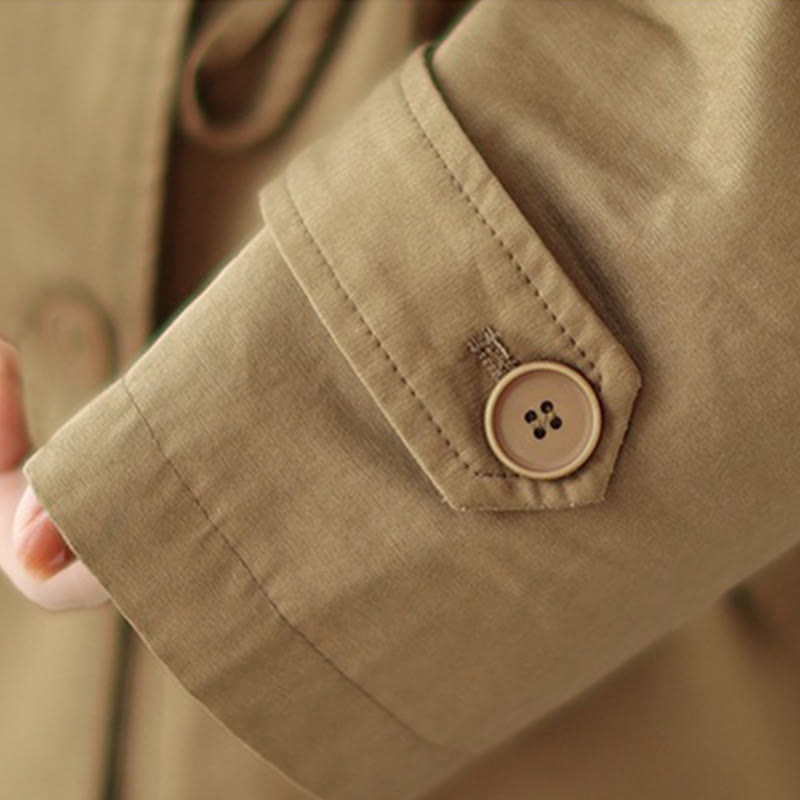 Buddha Stones Women's Long Sleeve Button Cotton Jacket - image 17