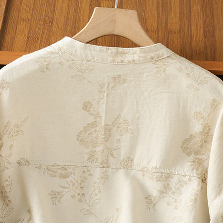 Buddha Stones Casual Printed Pattern Women's Long Sleeve Polyester Shirt - image 13
