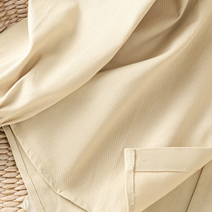 Buddha Stones Casual Women's Long Sleeve Stand Collar Cotton Shirt With Pockets - image 22