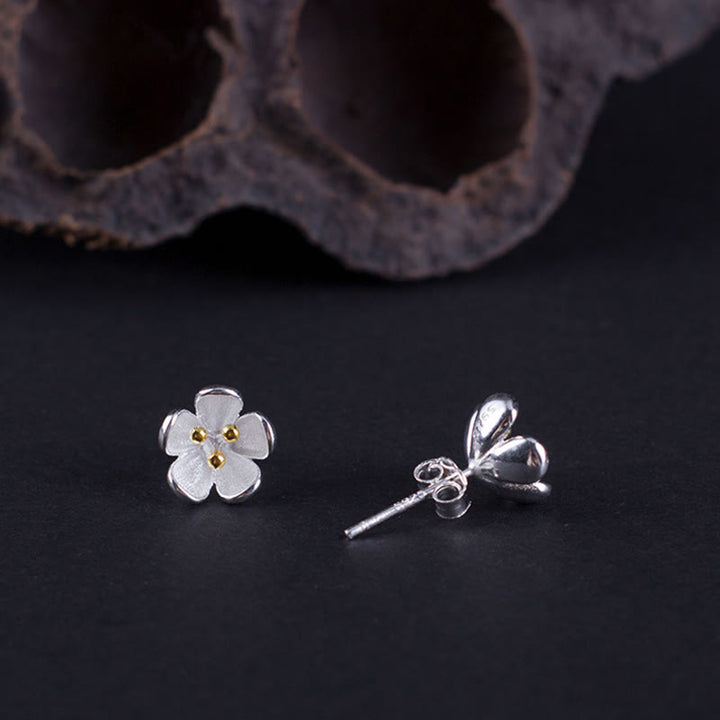 Buddha Stones 925 Sterling Silver Golden Stamens Balance Earrings  - image 4