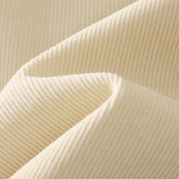 Buddha Stones Men's Solid Color Buttons Design Long Sleeve Pure Cotton Corduroy Shirt - image 12