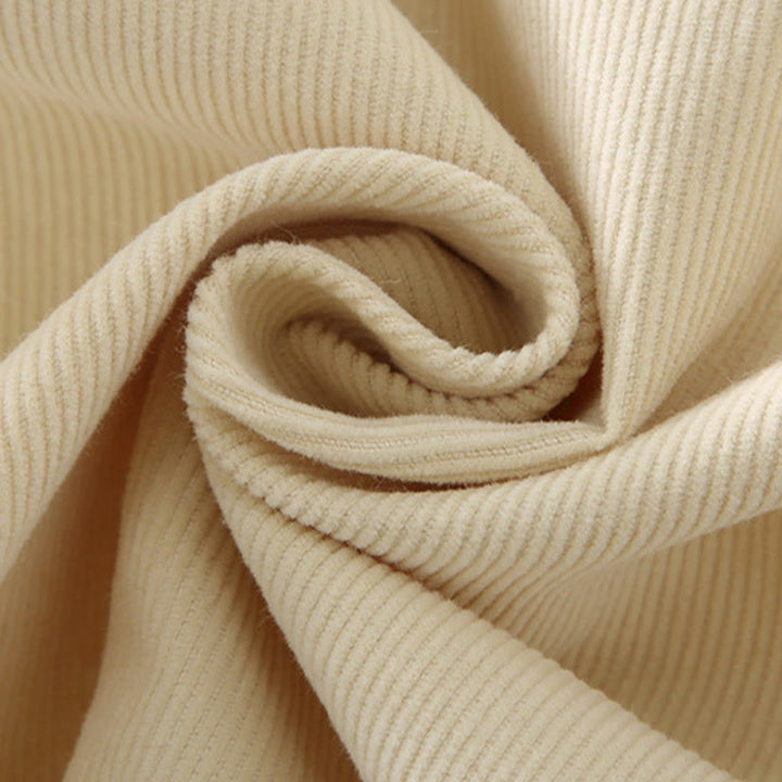 Buddha Stones Men's Solid Color Buttons Design Long Sleeve Pure Cotton Corduroy Shirt - image 14