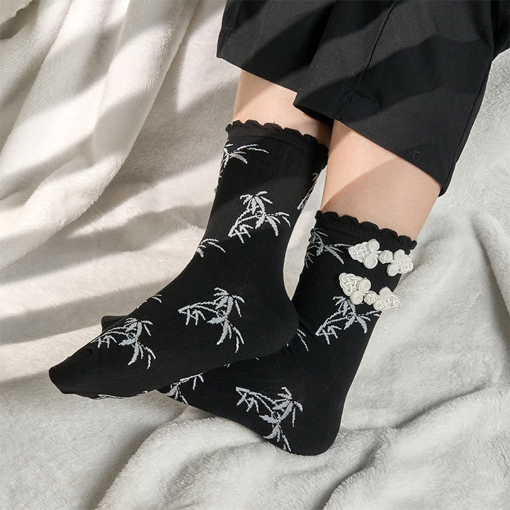 Buddha Stones "A New Beginning" Bamboo Micro Crew Women's Socks Includes Gift Message Card - image 7