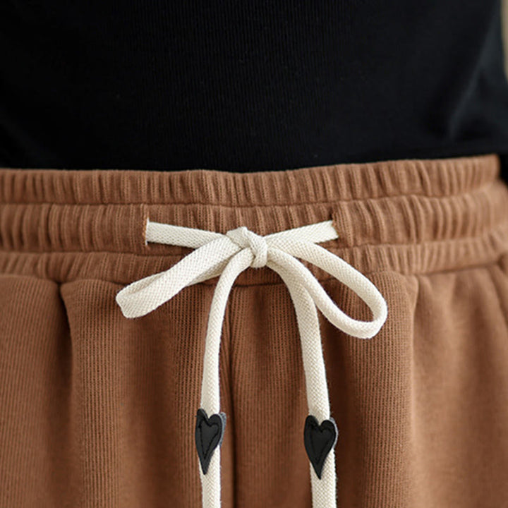 Buddha Stones Solid Color Drawstring Women's Wide Leg Pants With Pockets - image 7