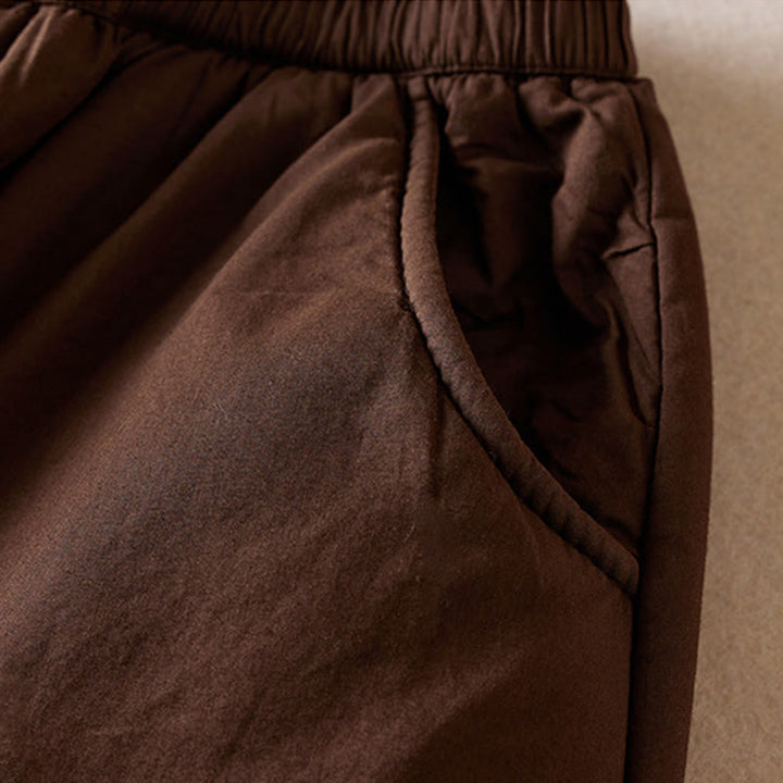 Buddha Stones Plain Women's Harem Thick Pants With Pockets - image 12