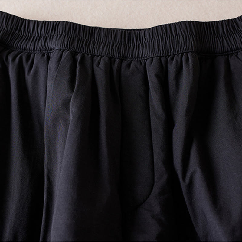 Buddha Stones Plain Women's Harem Thick Pants With Pockets - image 27