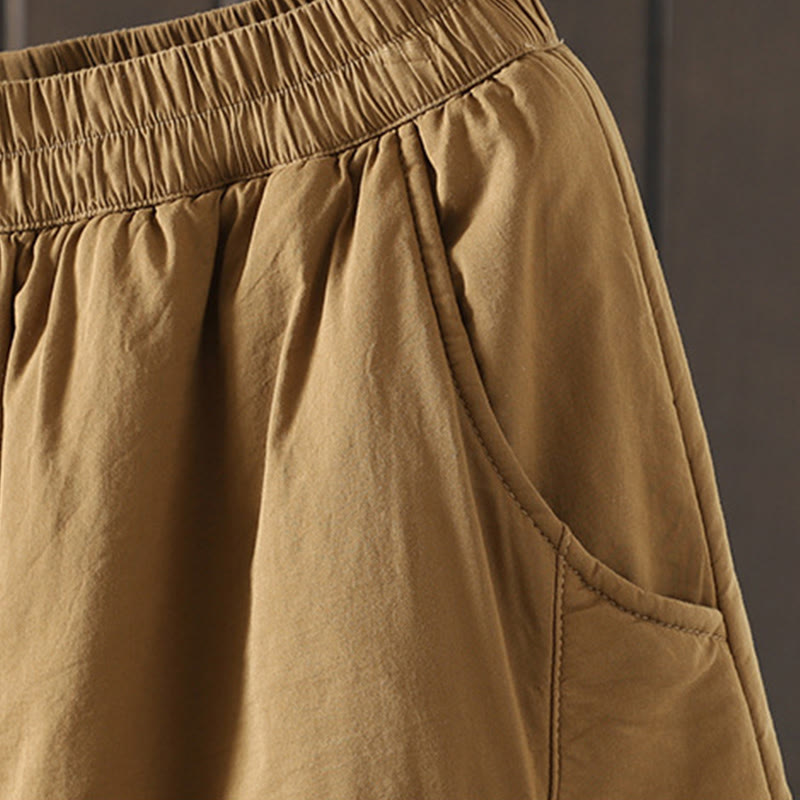 Buddha Stones Plain Warm Women's Harem Pants With Pockets - image 4