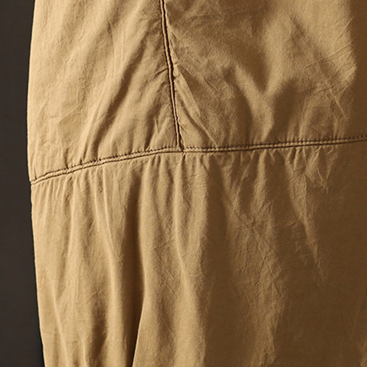 Buddha Stones Plain Warm Cotton-padded Women's Harem Cotton Pants With Pockets - image 5