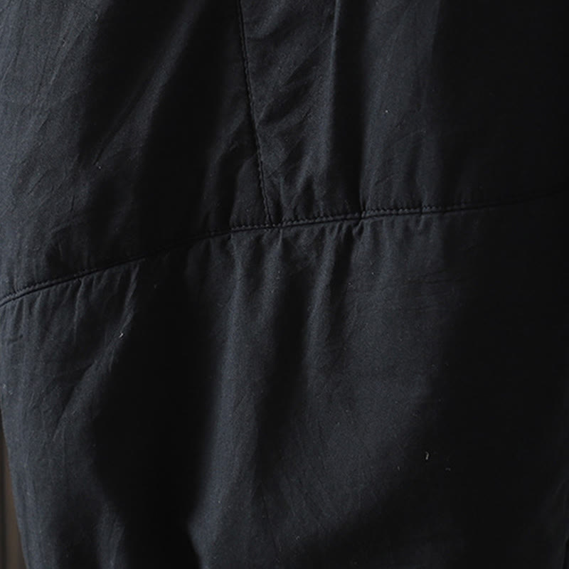 Buddha Stones Plain Warm Cotton-padded Women's Harem Cotton Pants With Pockets - image 13