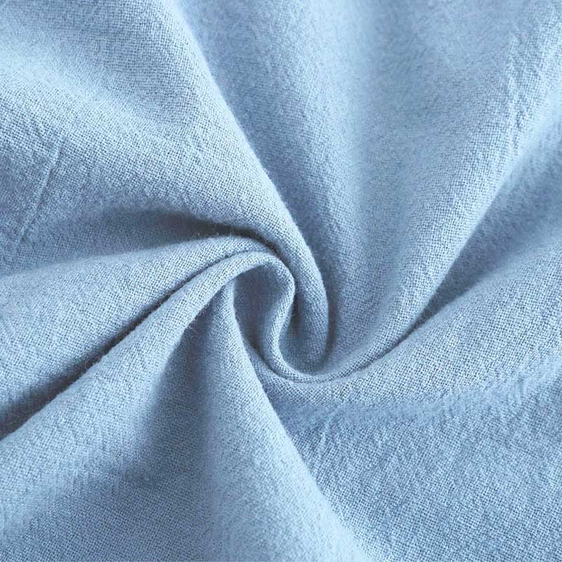 Buddha Stones 2Pcs Long Sleeve Shirt Top With Pockets Drawstring Pants Meditation Cotton Linen Clothing Women's Set - image 28